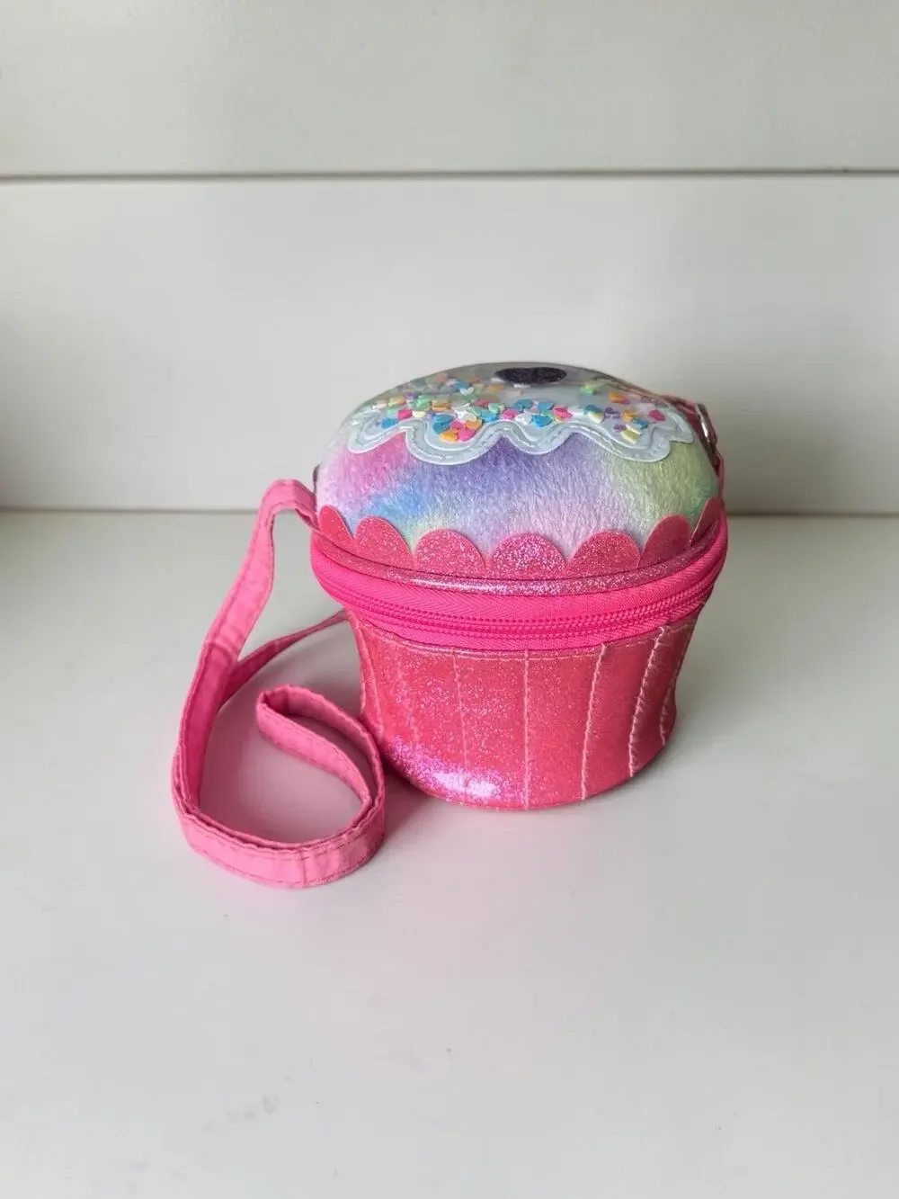 Claire's Club Pink Cupcake Crossbody Bag, Toddler Size OS
